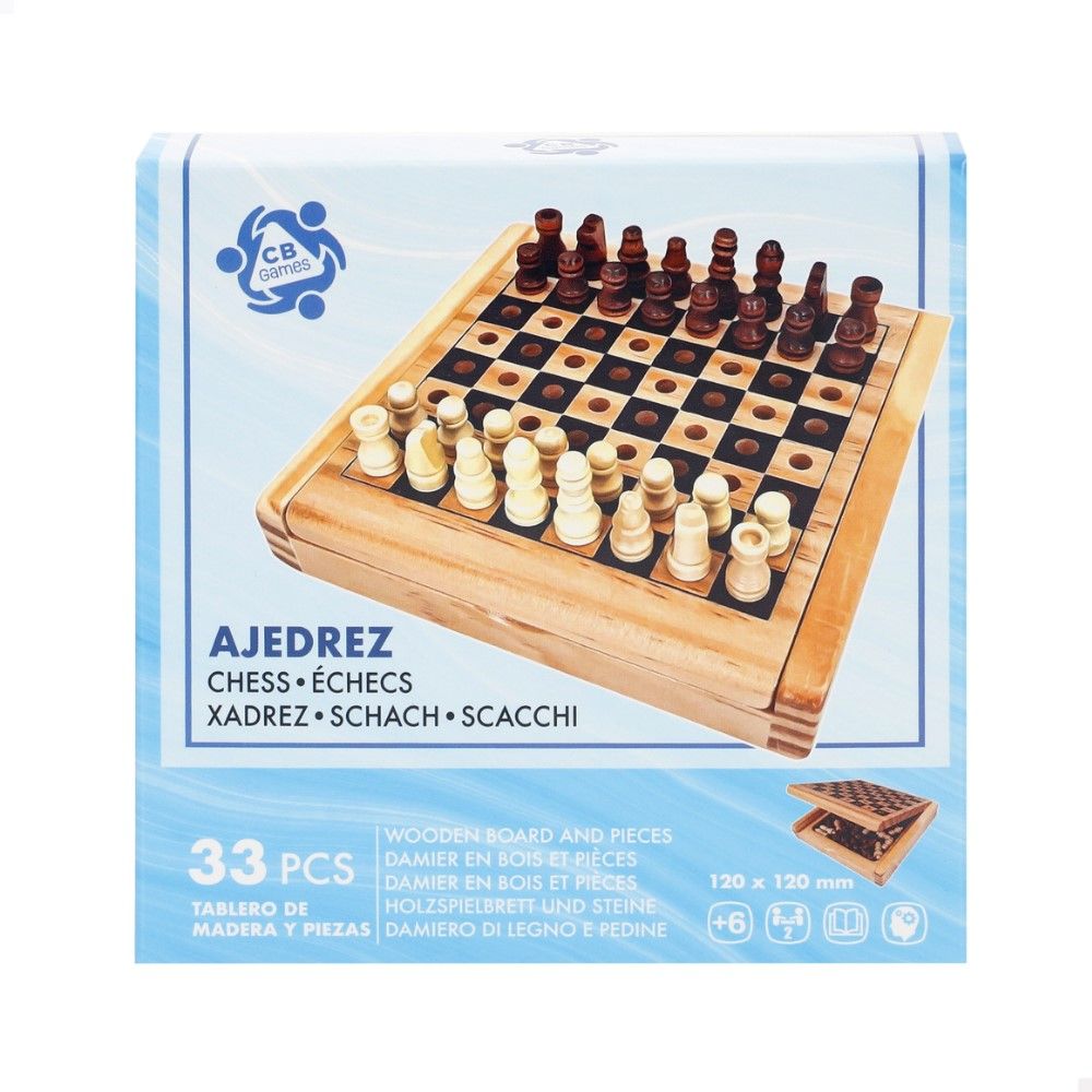 Xadrex de Viagem em madeira