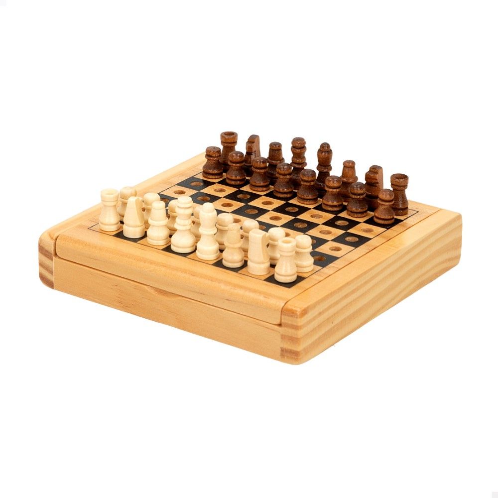 Xadrex de Viagem em madeira