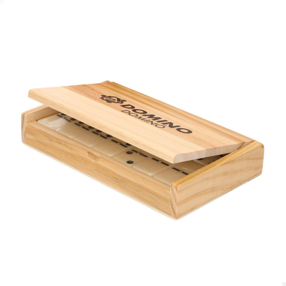 Dominó em caixa de madeira