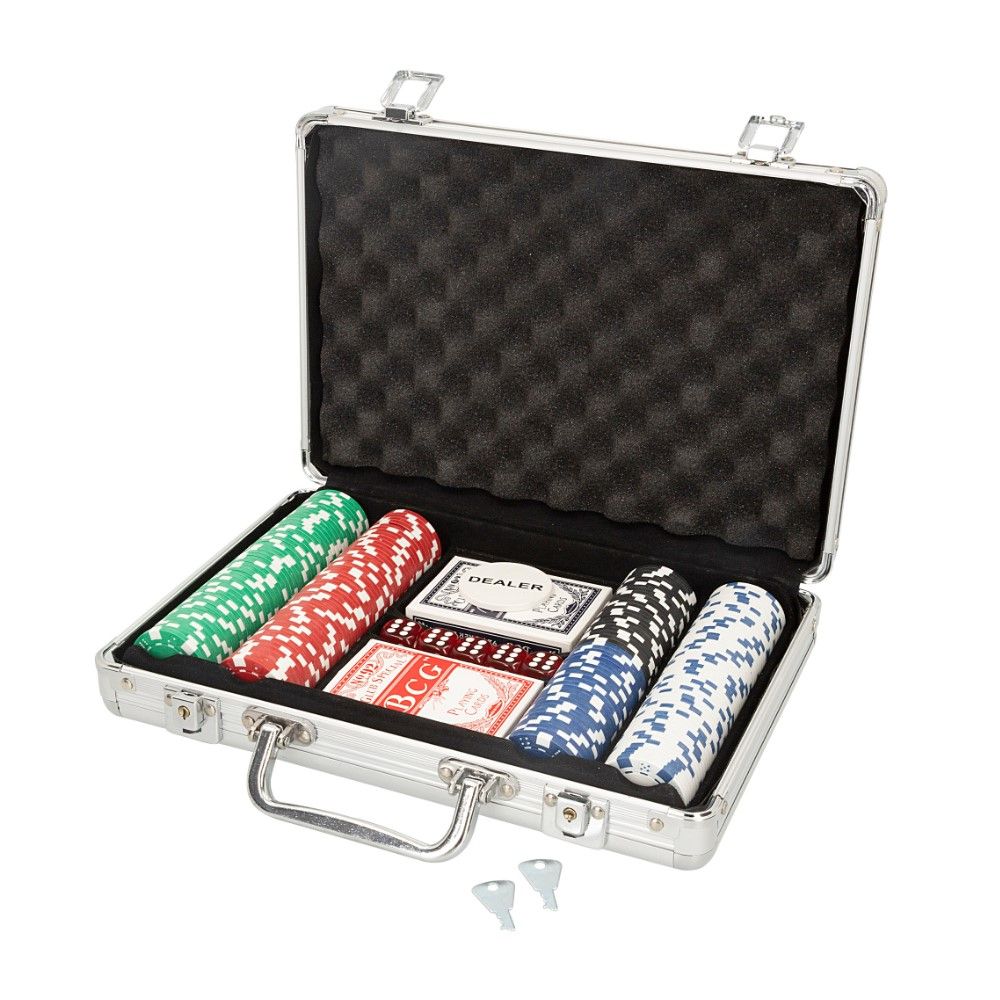Maleta de Jogo de Poker (200 peças)