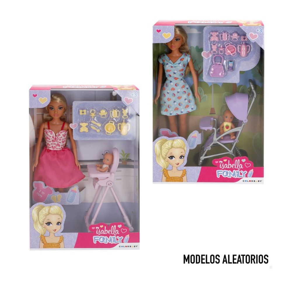 Isabella - C/ bebé + acessórios (2 modelos)
