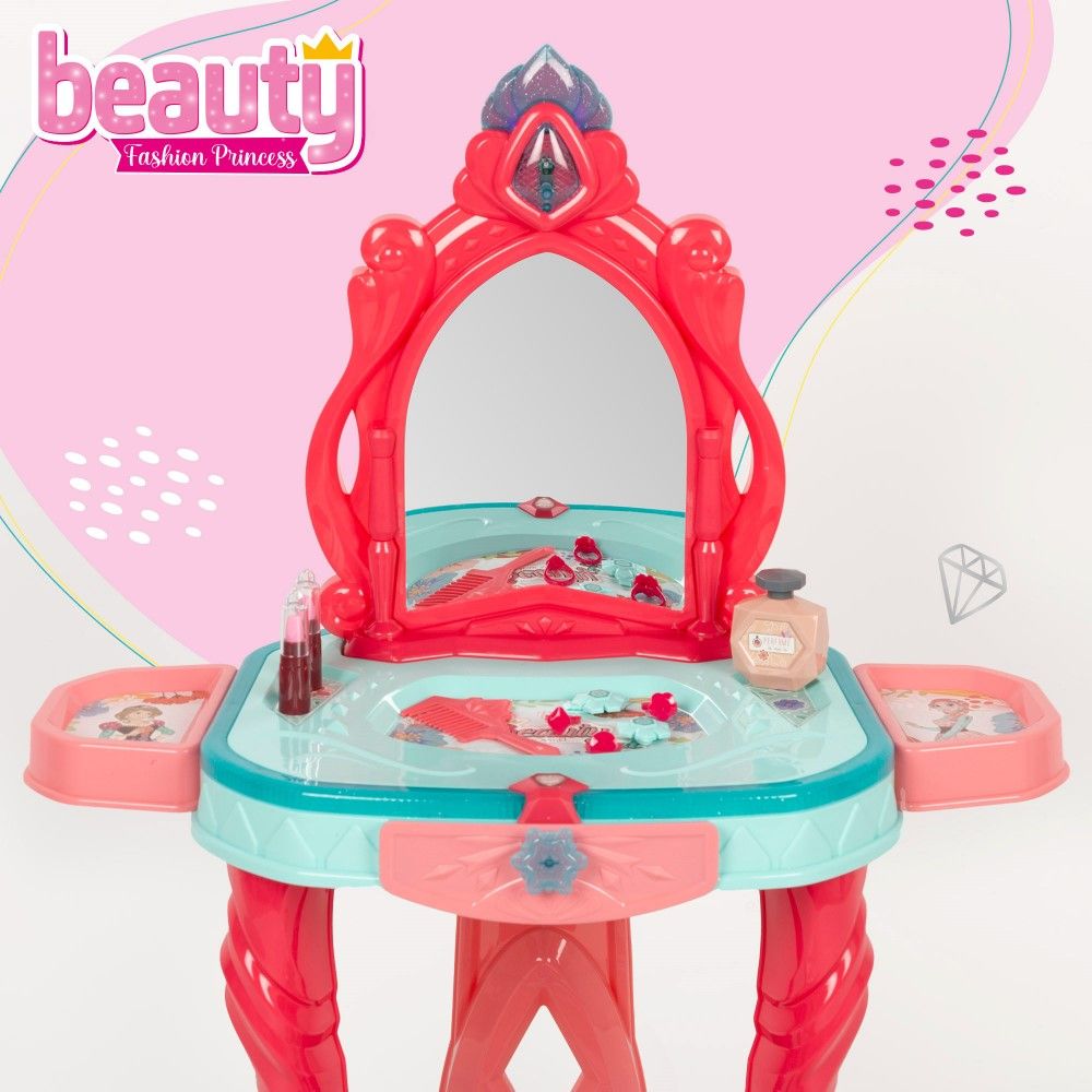 Toucador de Beleza com luz 76x34x57 cm (banco e acessórios incluidos)
