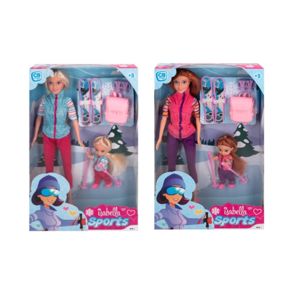 Isabella - Esquiadora c/ acessórios + Bella (2 modelos)