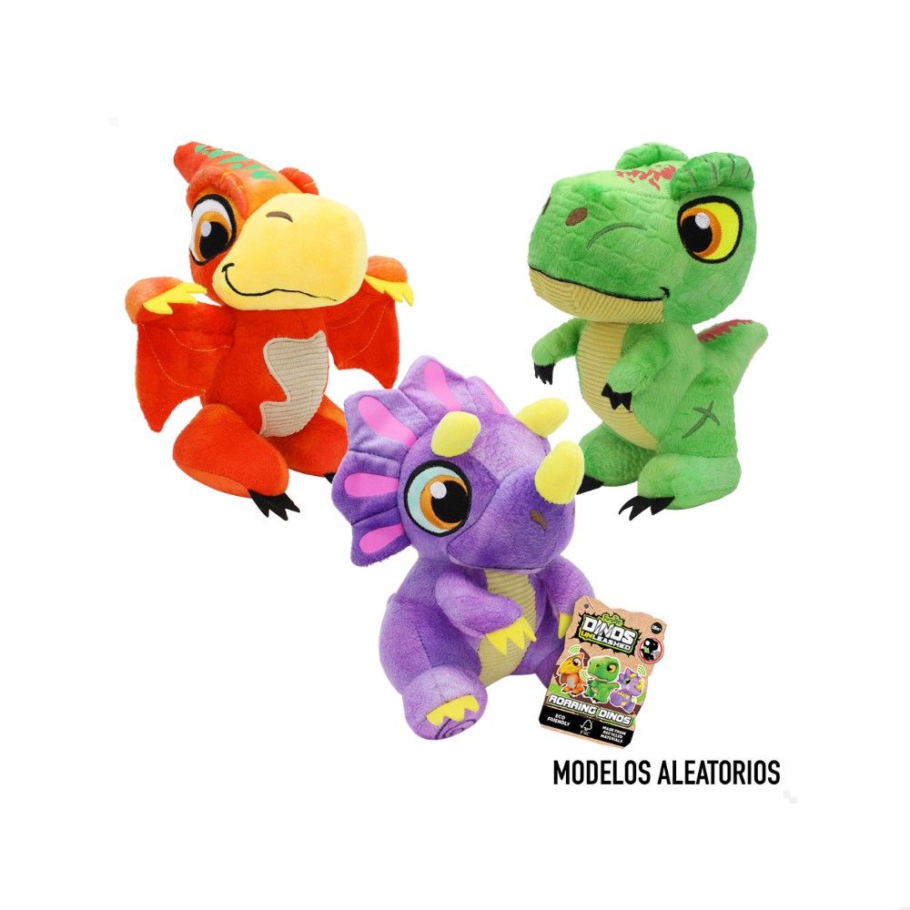 Peluche Dinossauro com sons (3 modelos)
