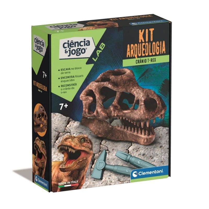 Ciência e Jogo - Kit Arqueologia, Crânio T-Rex