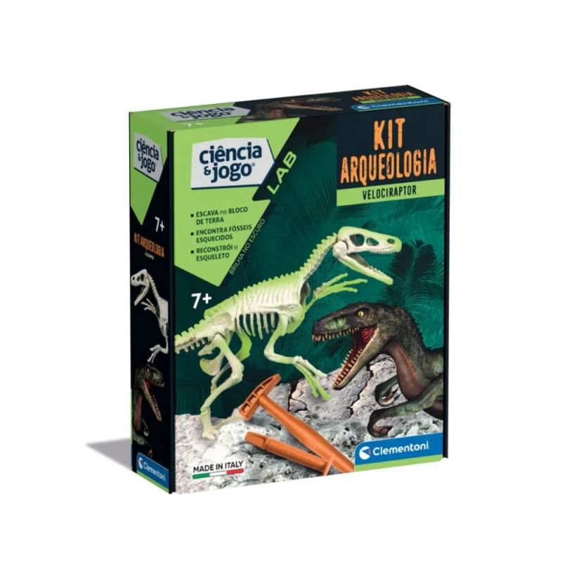 Ciência e Jogo - Kit Arqueologia, Velociraptor