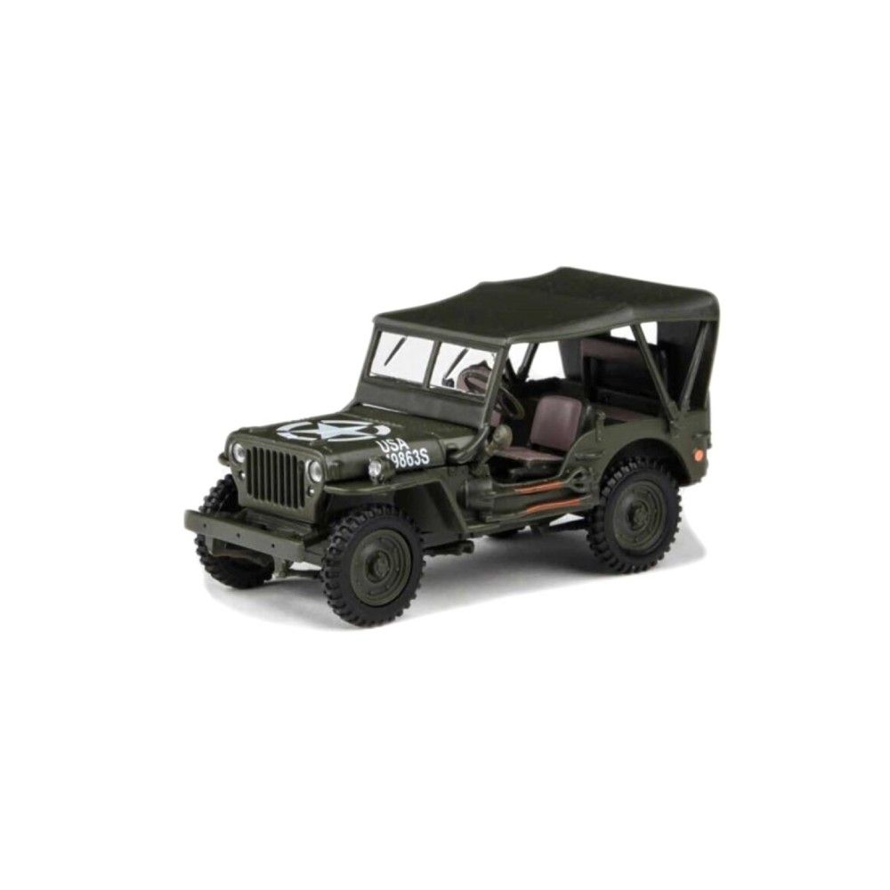 1/43 - Jeep Willys 4X4 Militar, tecto fechado