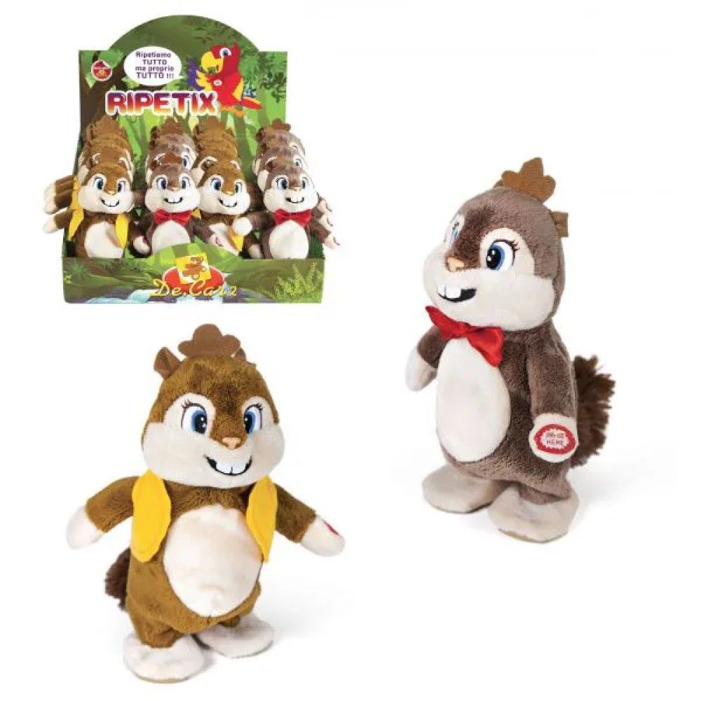 Peluche Interativo Esquilo "Rudy" 20cm