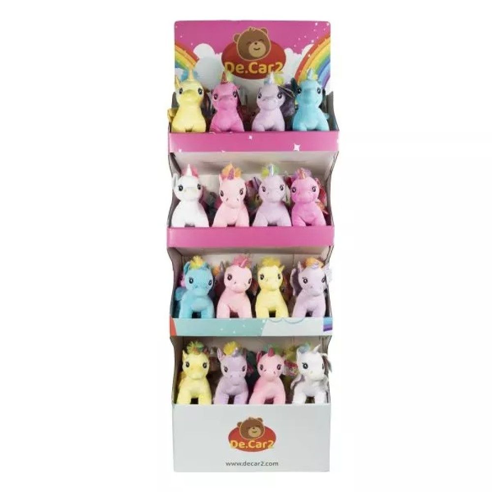 Expositor Sortido de Peluches Unicórnios 25cm (40un)
