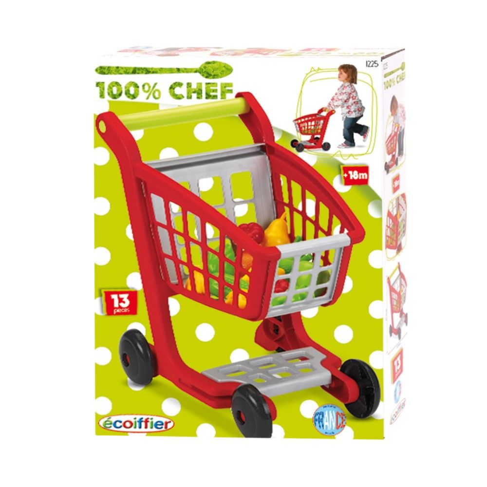 Carrinho de Supermercado com produtos