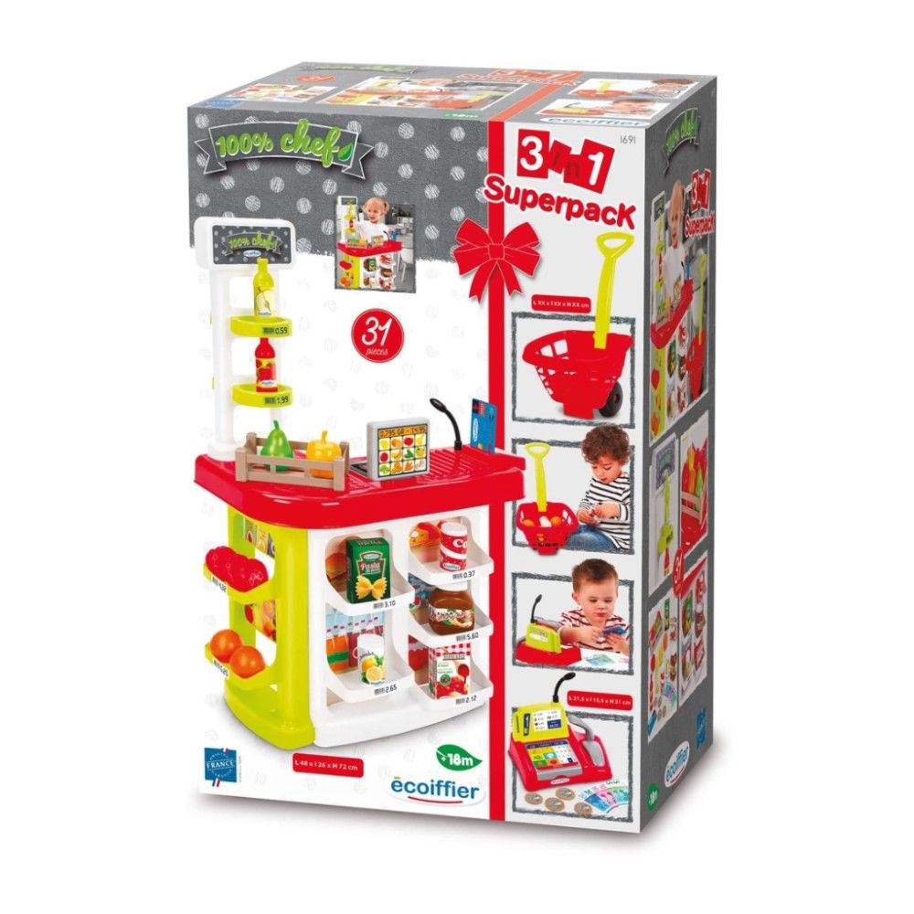 Supermercado 3 em 1 (31 peças)