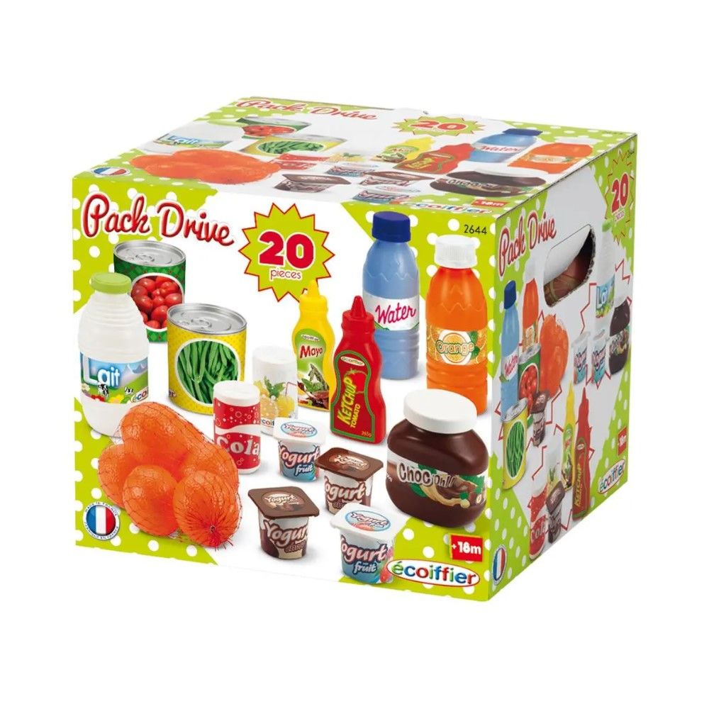 Conjunto de vários tipos de alimentos (20 peças)
