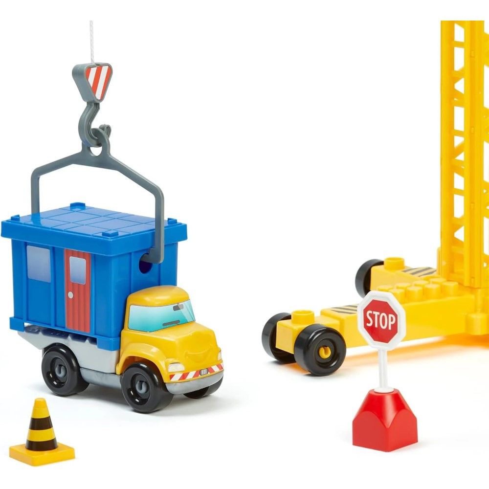 Conjunto de Construção Civil com Grua (80 peças)