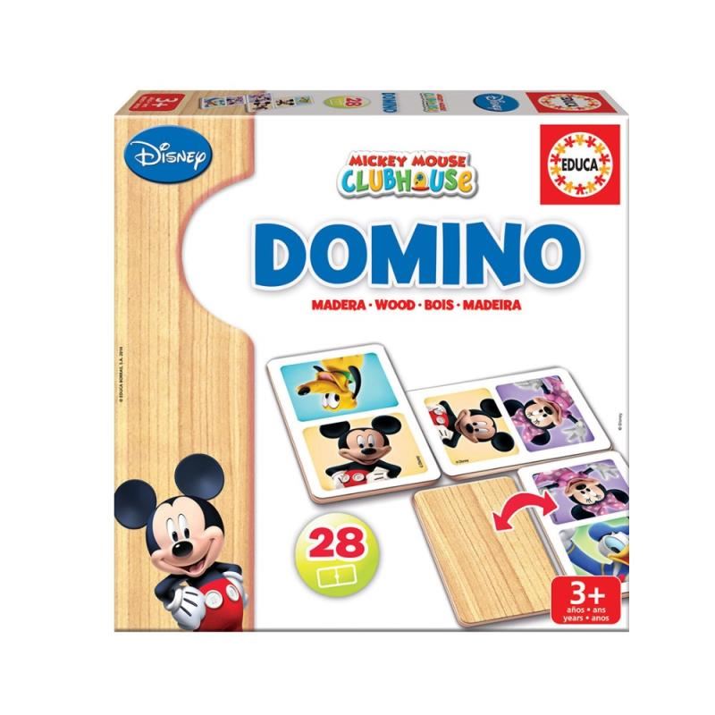 Jogos Educativos - Dominó em Madeira Mickey e Minnie