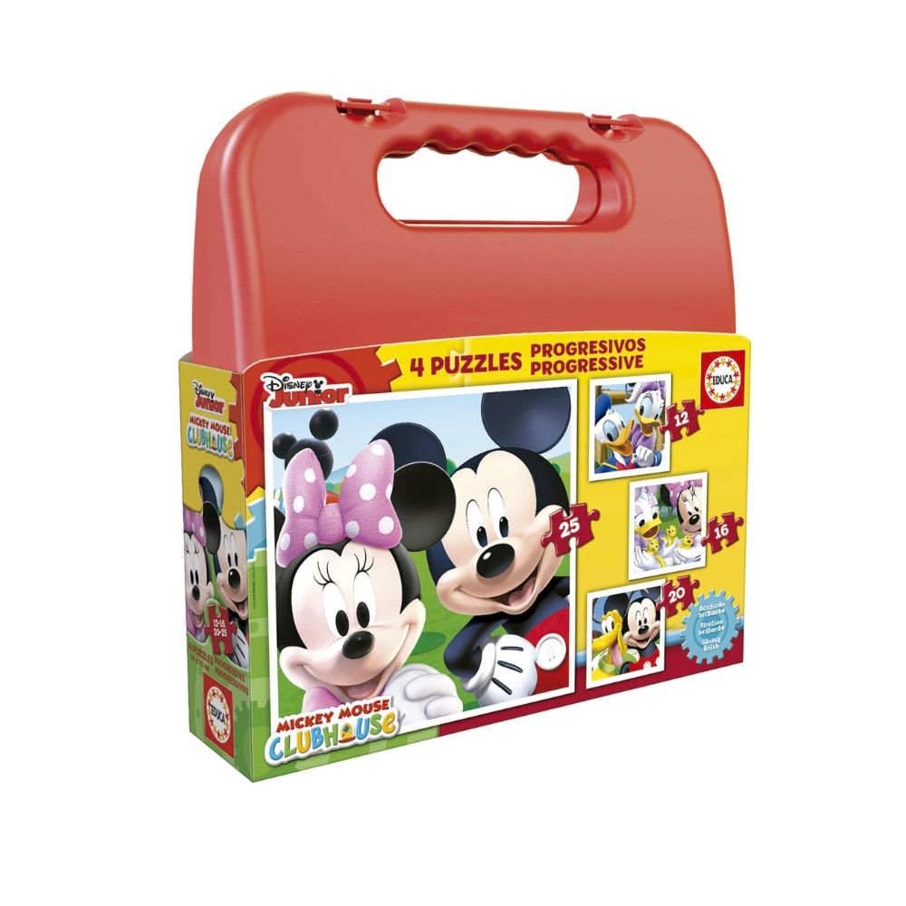 Maleta Pzl Progressivos - Mickey 12-16-20-25