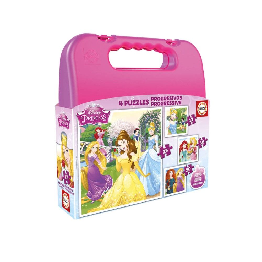 Maleta Pzl Progressivos - Princesas Disney 12-16-20-25