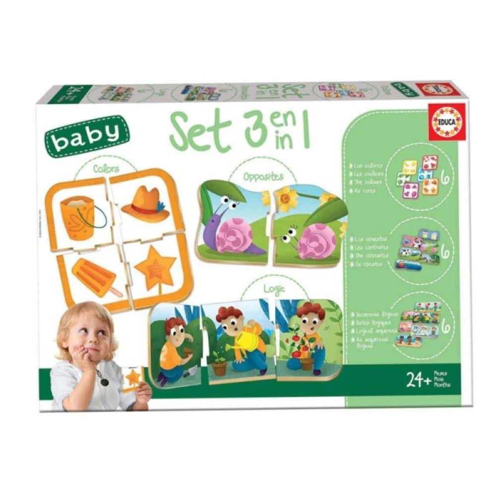 Baby Puzzles -  Conjunto 3em1