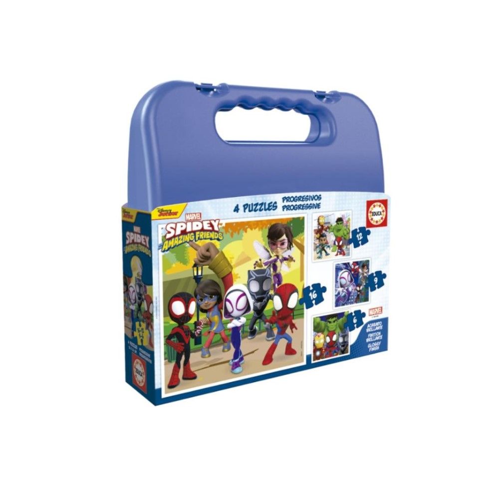 Maleta Pzl Progressivos - Spidey e Amigos Fantásticos 6-9-12-16
