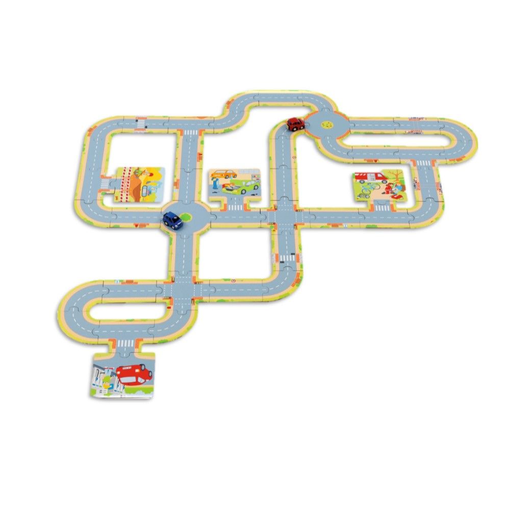 Circuito com 2 veículos