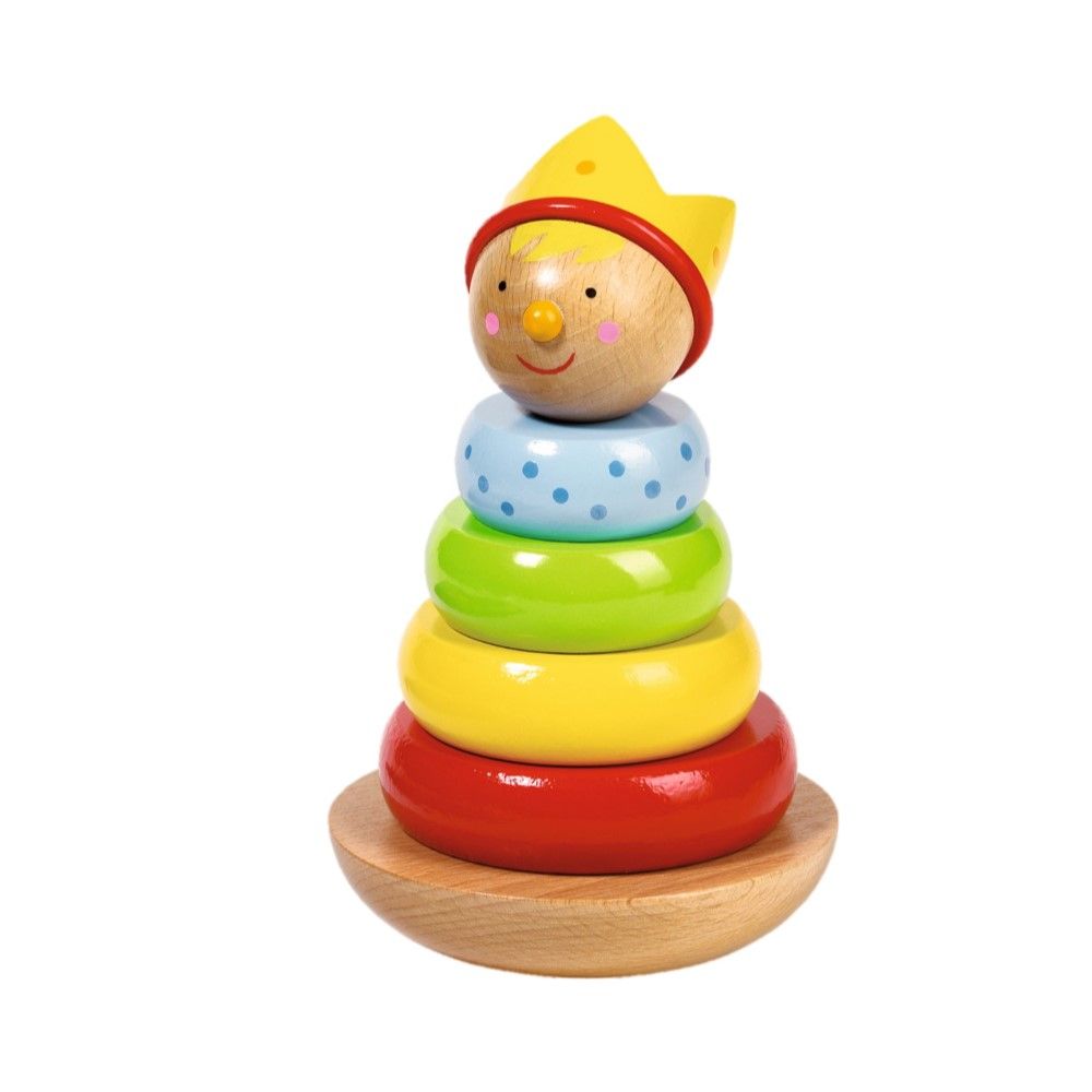 Educativos - Torre de Argolas com Palhaço (6 elementos)
