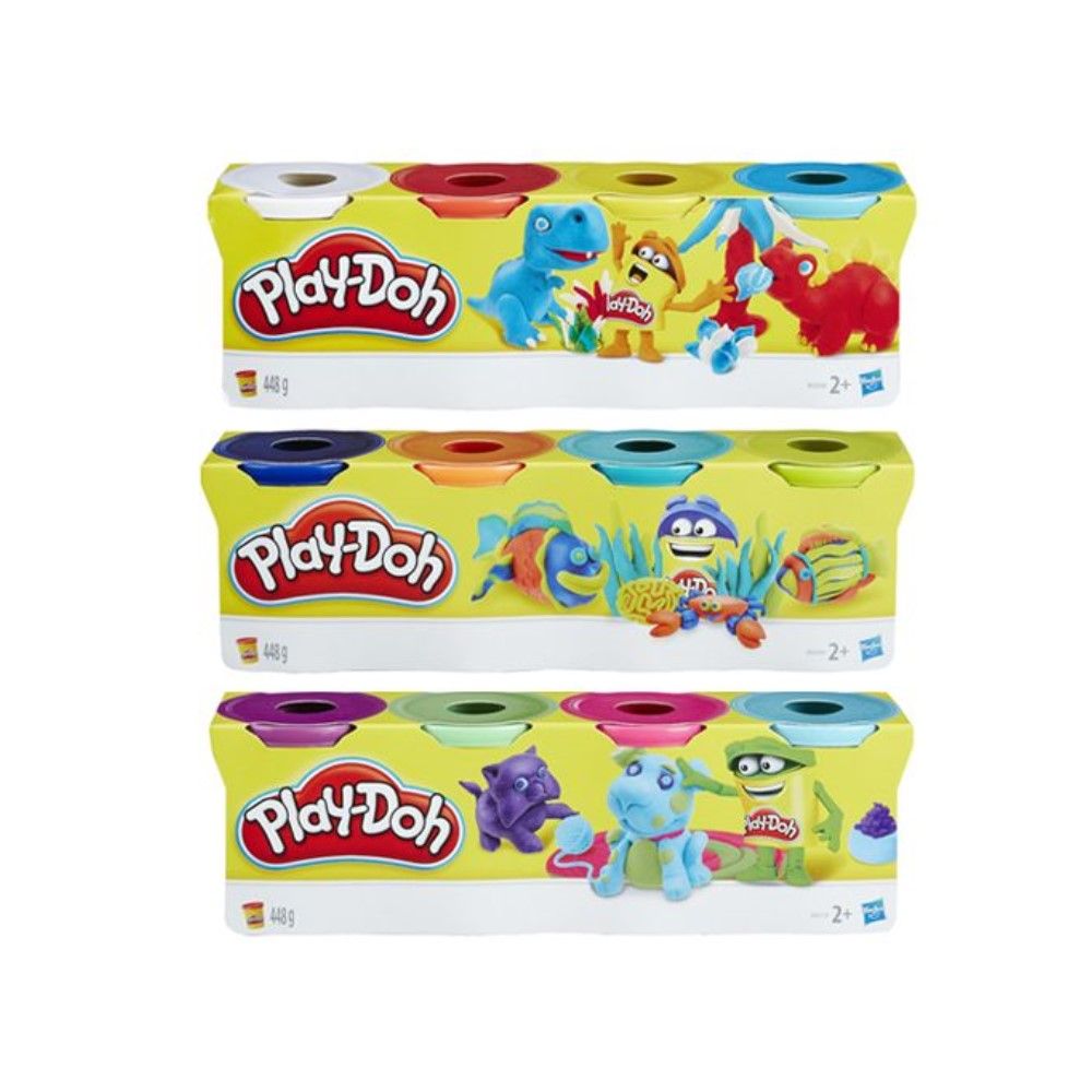 Play-Doh - Pack de 4 Potes (448gr)