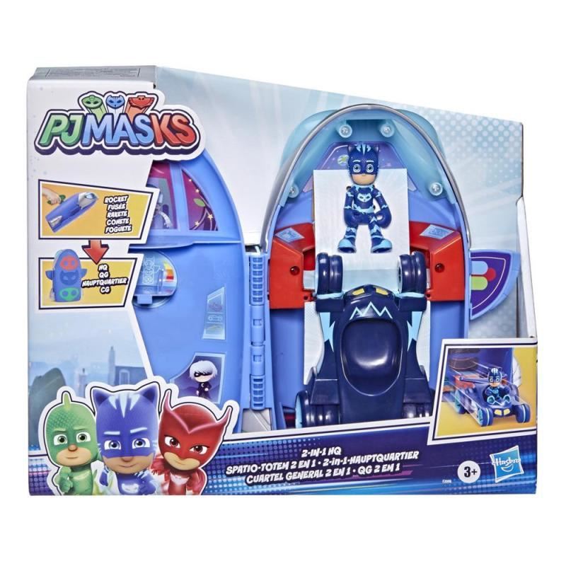 Pj Masks - Playset 2 em 1 (HQ e Foguetão)