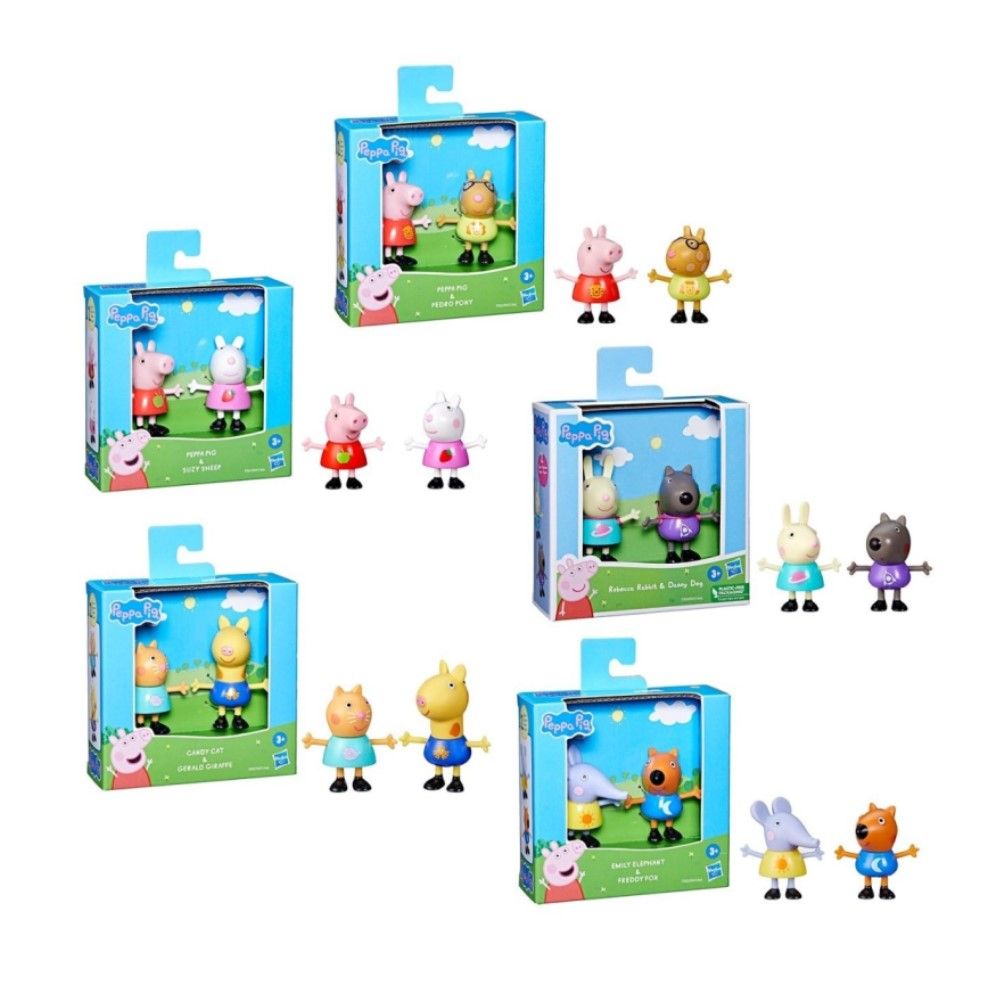 Peppa Pig - Sortido de figuras "os melhores amigos da Peppa"