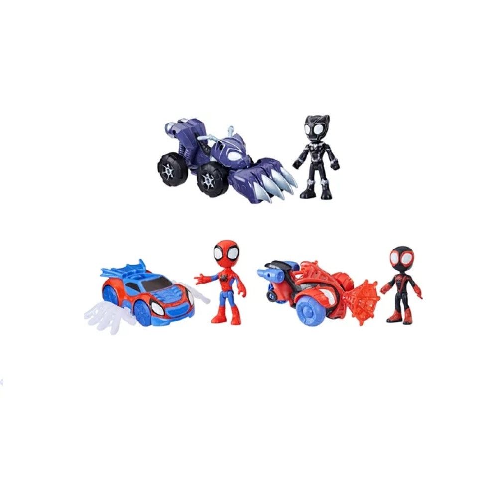 Spidey - Sortido de veículos com figura e acessórios