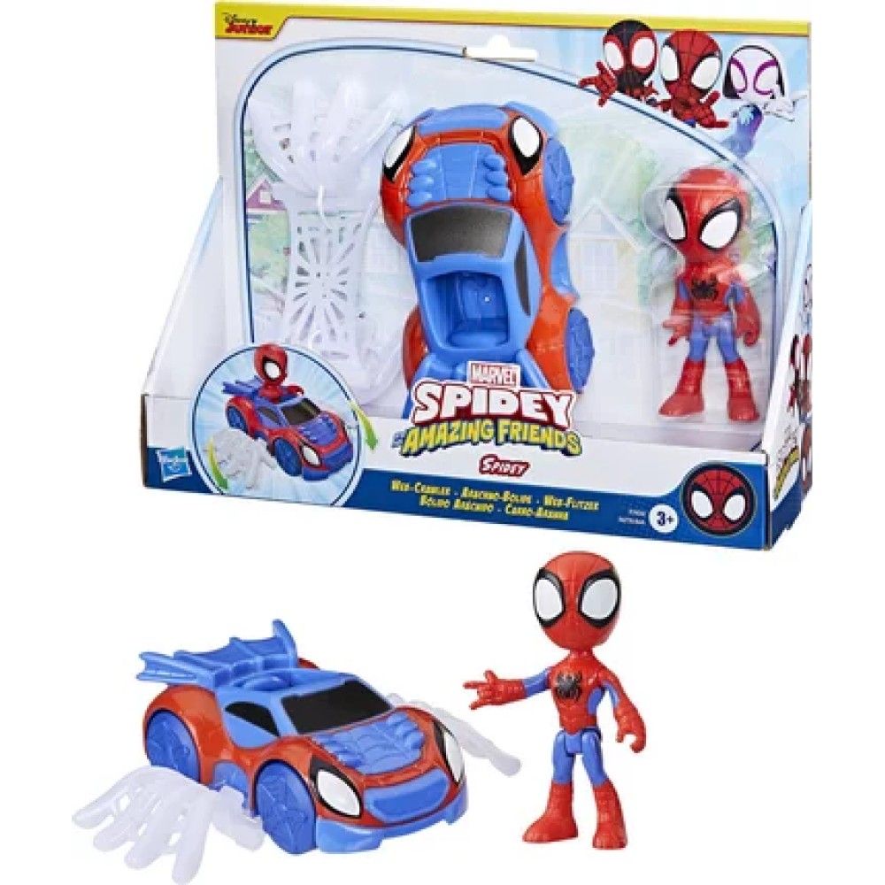 Spidey - Sortido de veículos com figura e acessórios