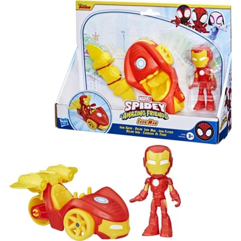 Spidey - Sortido de veículos com figura e acessórios