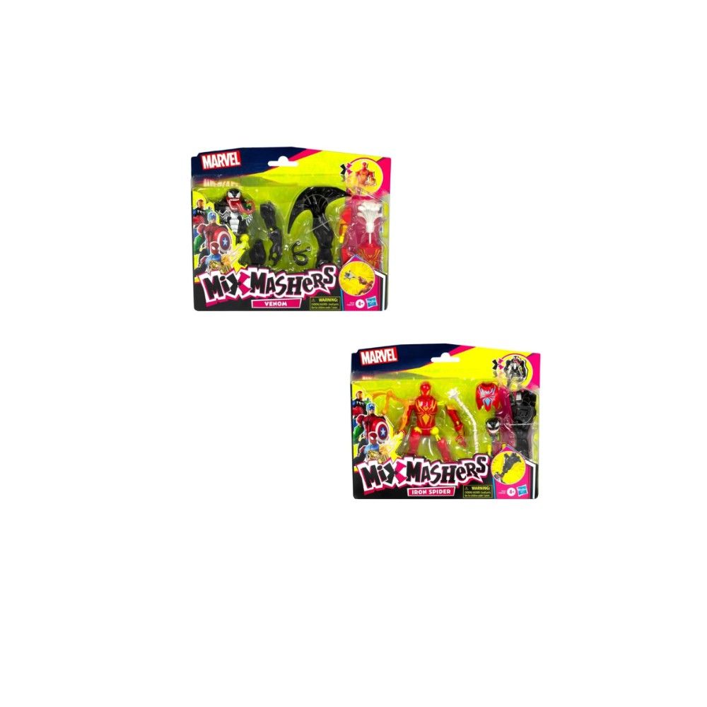 Spider-Man - Figuras Deluxe MixMashers de 12cm
