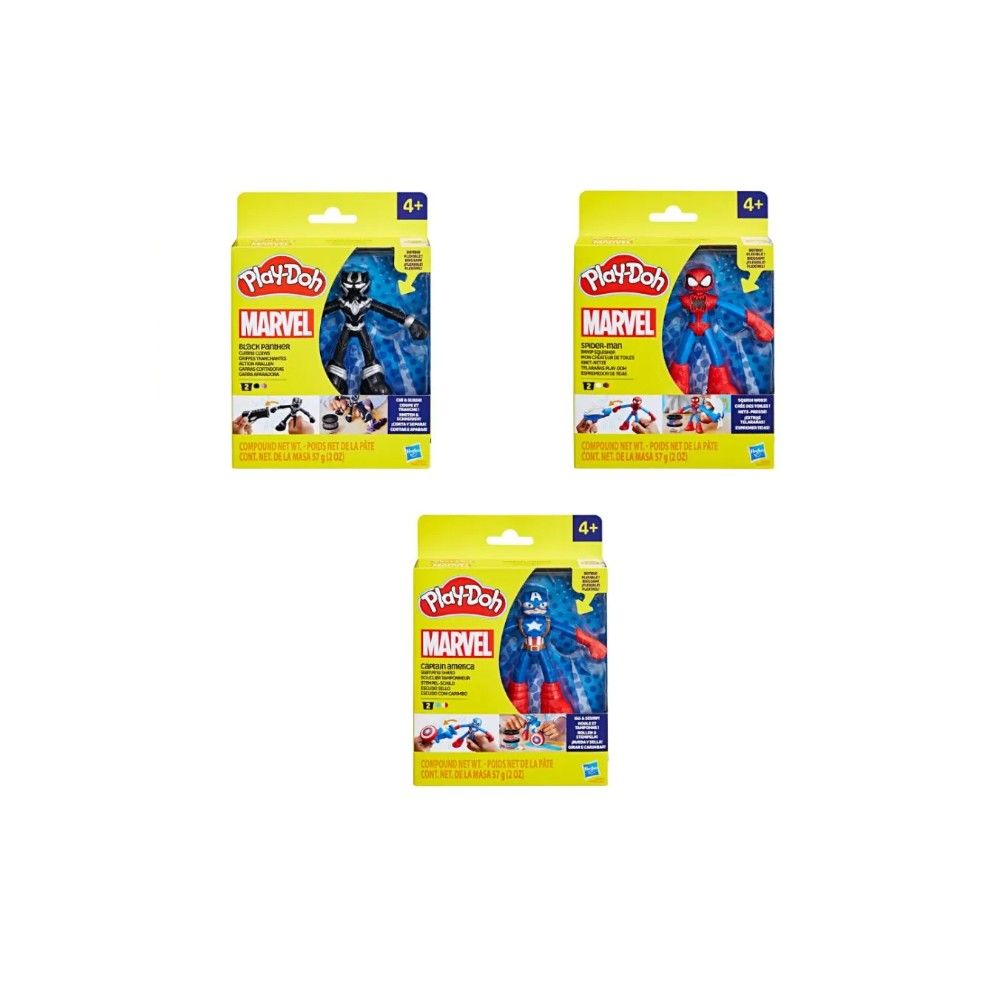 Play-Doh - Sortido de Figuras Marvel c/ acessório