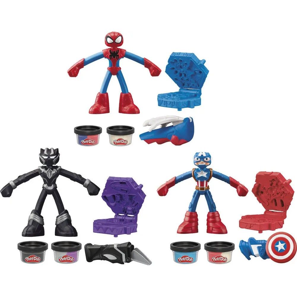 Play-Doh - Sortido de Figuras Marvel c/ acessório