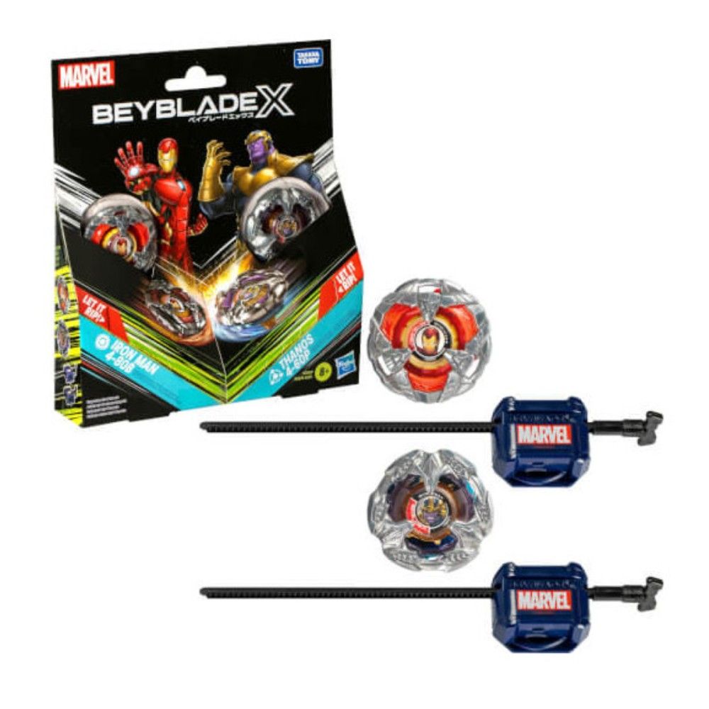 Beyblade - Pack de 2 unidades da Marvel (vários modelos sortidos)