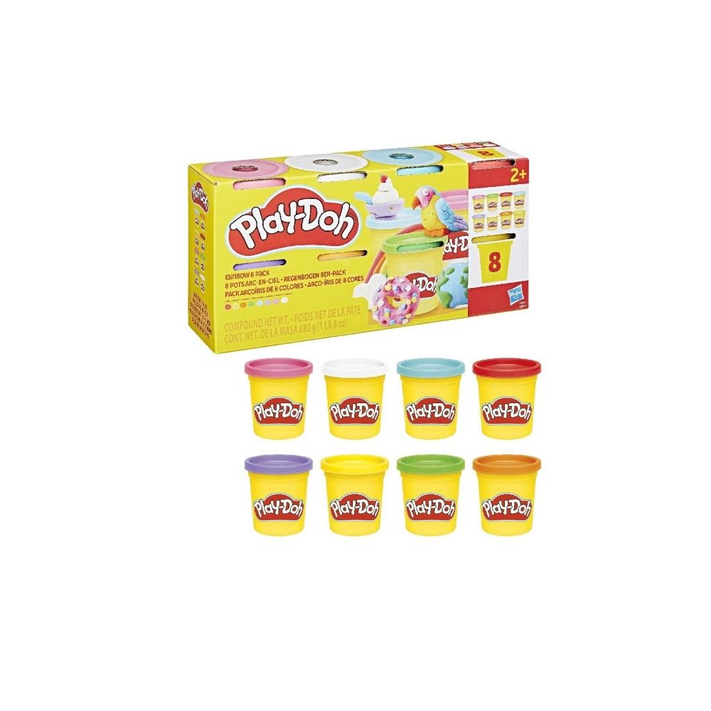 Play-Doh - Pack de 8 Potes (85 gr)