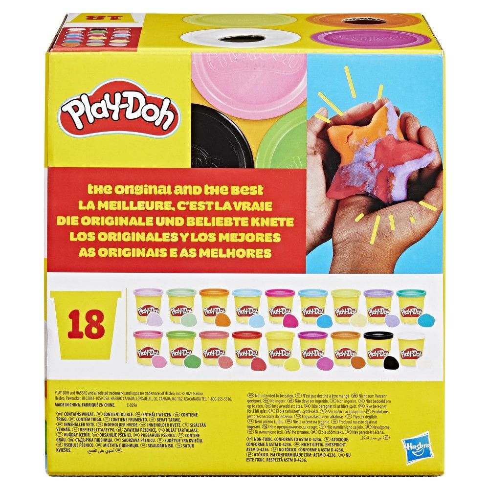 Play-Doh - Pack de 18 Potes (85 gr)