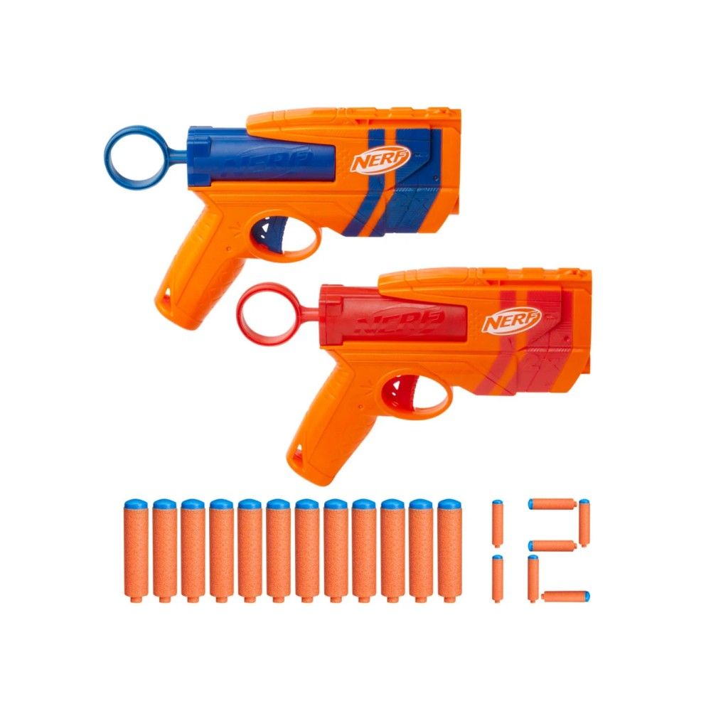 Nerf - Duo Pack Série N Dart Blasters + 12 dardos