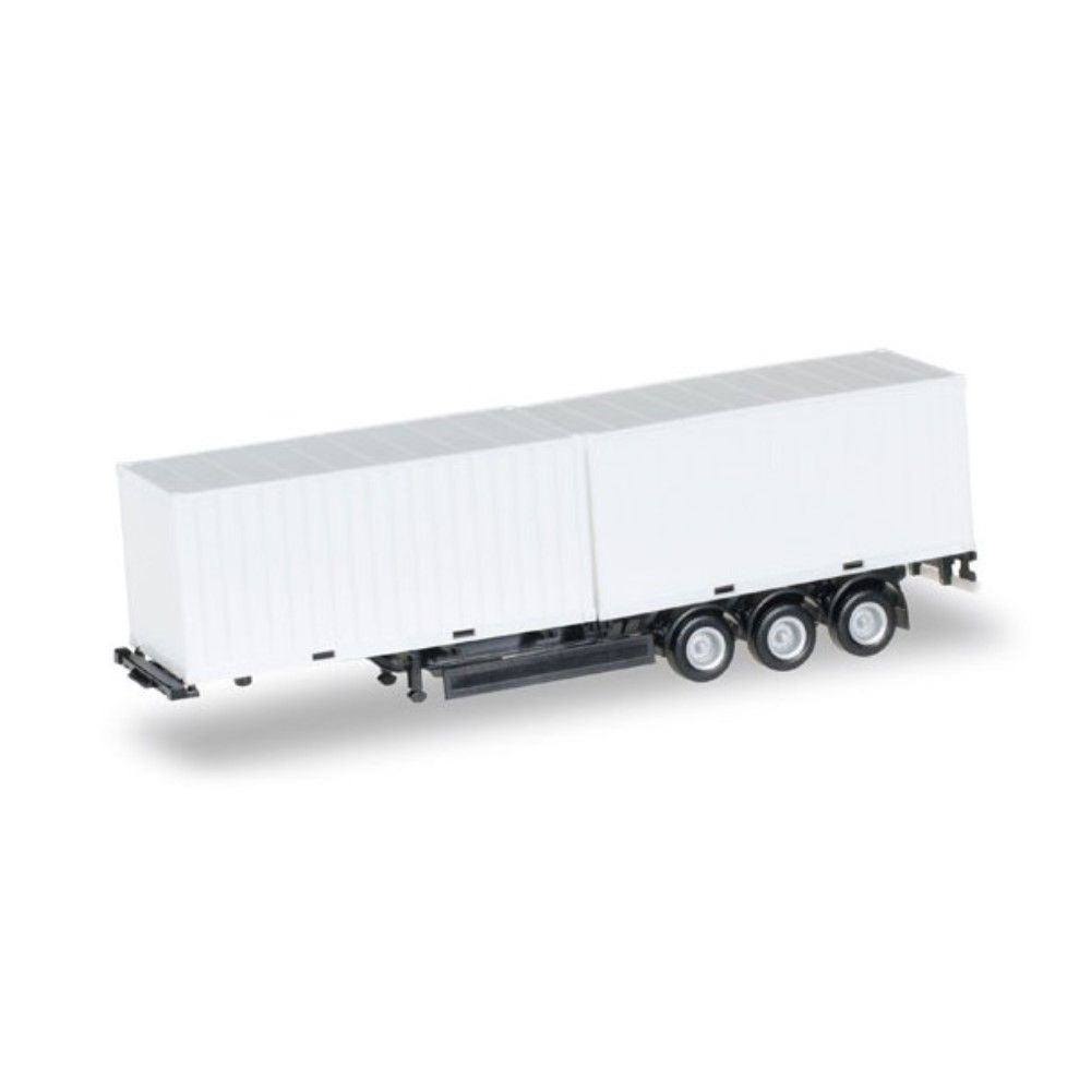 Reboque Krone de 40ft. com 2 contentor de 20ft.