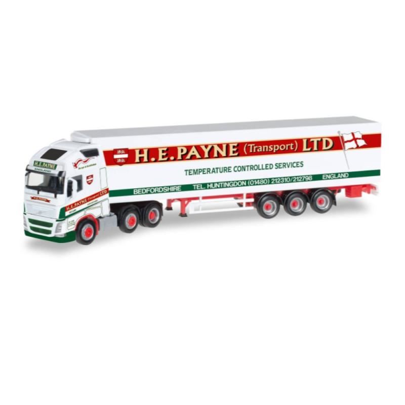 1/87 - Volvo FH Gl. XL 6x2 refrigerated box trailer - H.E.Payne