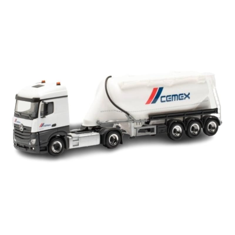 1/87 - Semi-Reboque Mercedes-Benz Actros com Silo - Cemex