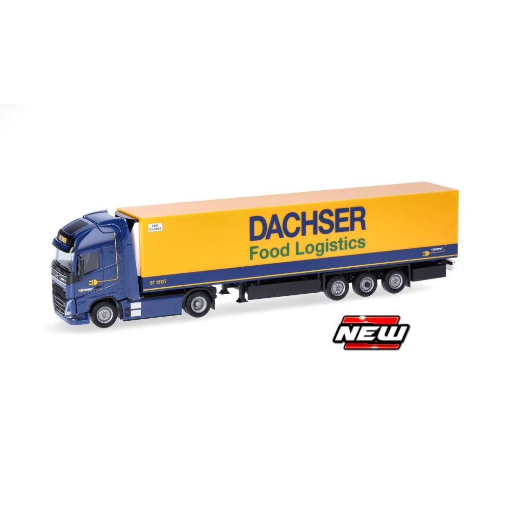 1/87 - Volvo FH GL XL 2020 com refrigerados, semireboque - Dachser Food Logistics