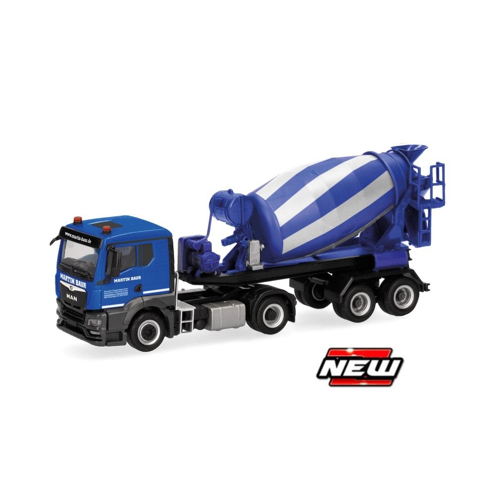 1/87 - Camião semi-reboque betoneira MAN TGS TN - Martin Baur