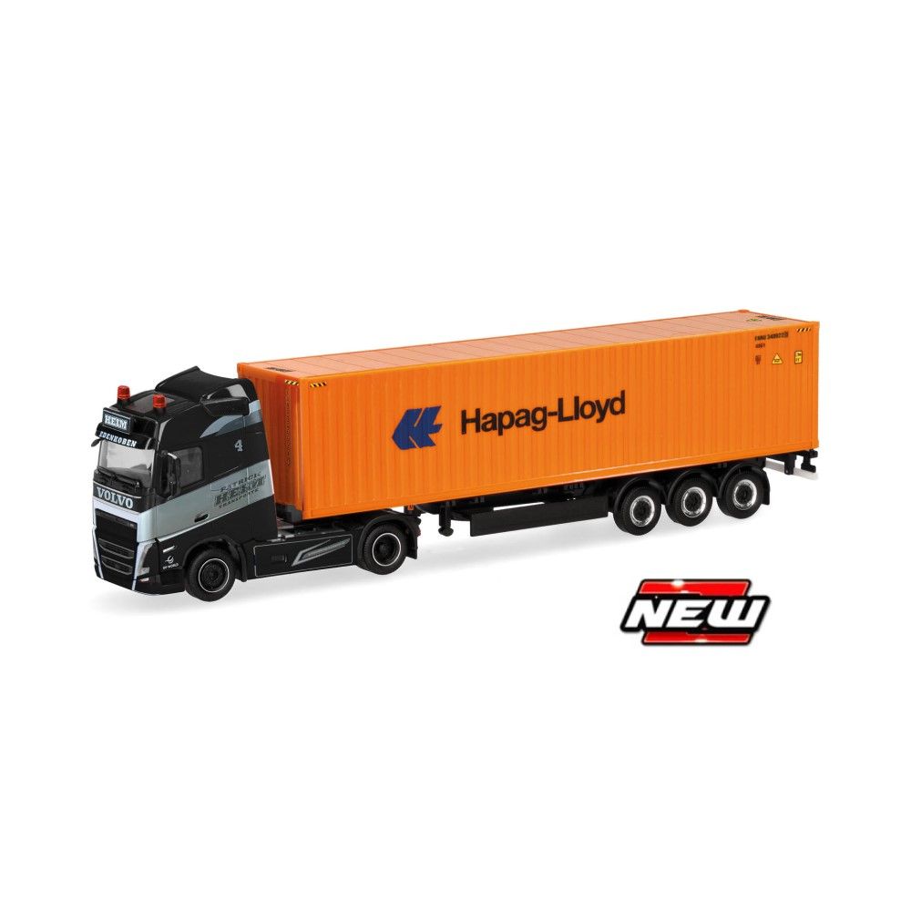 1/87 - Camião semi-reboque porta contentores Volvo FH GL 2020 - Hapag Lloyd