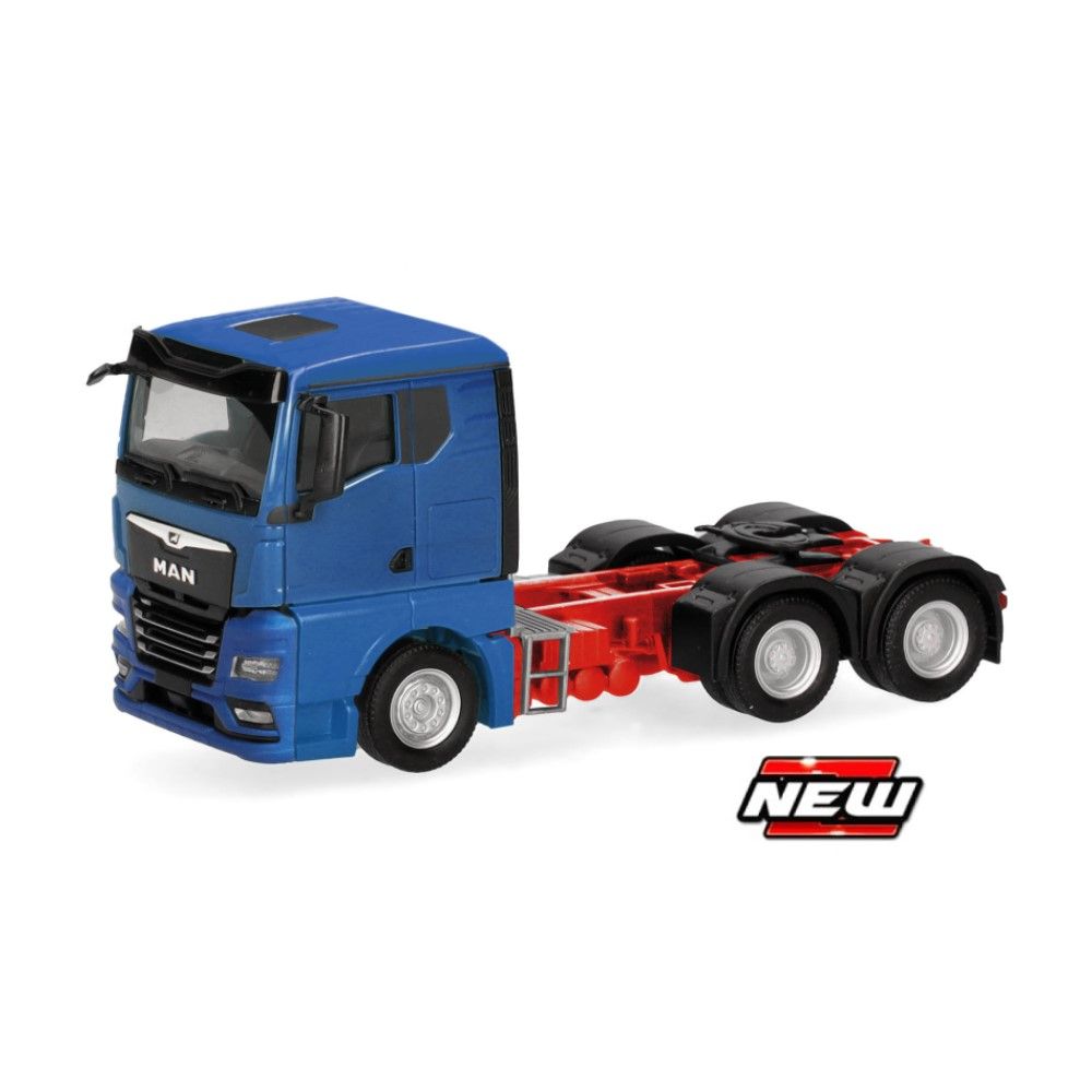 1/87 - Trator rigido MAN TGX GN, 3 eixos, azul