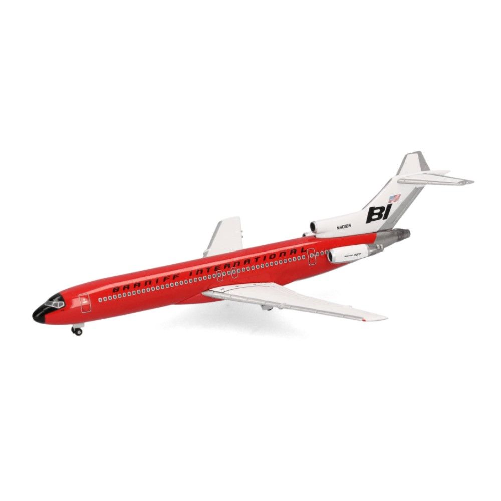 1/500 - Boeing 727-200 Braniff International - Solid Red