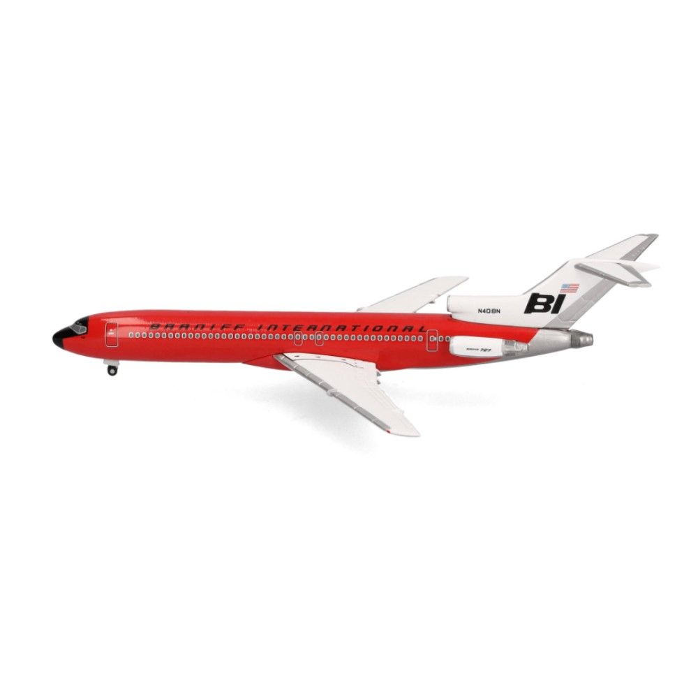 1/500 - Boeing 727-200 Braniff International - Solid Red