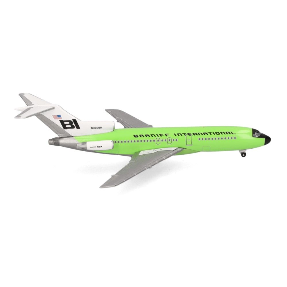 1/500 - Boeing 727-100 Braniff International - solid lime green