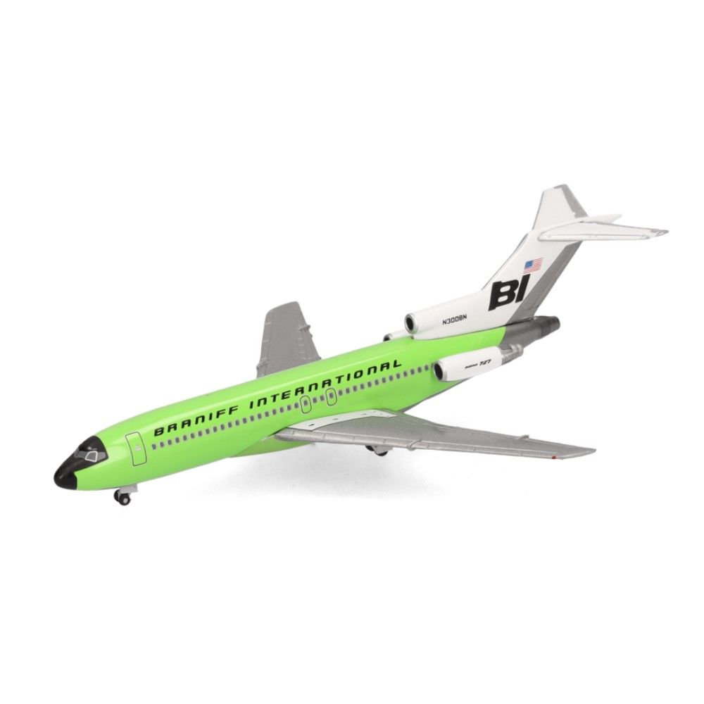 1/500 - Boeing 727-100 Braniff International - solid lime green