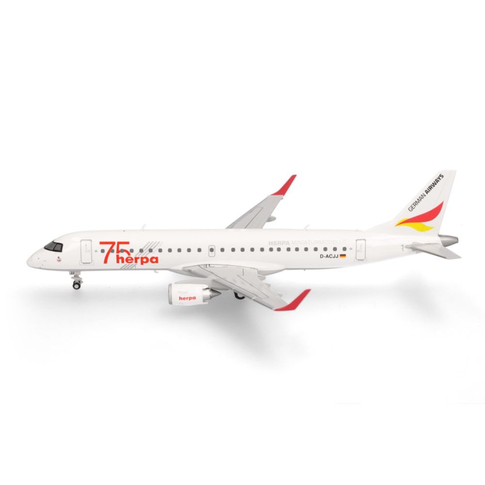 1/200 - Embraer E190 German Airways - Herpa 75 Years