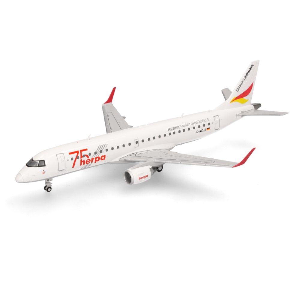 1/200 - Embraer E190 German Airways - Herpa 75 Years